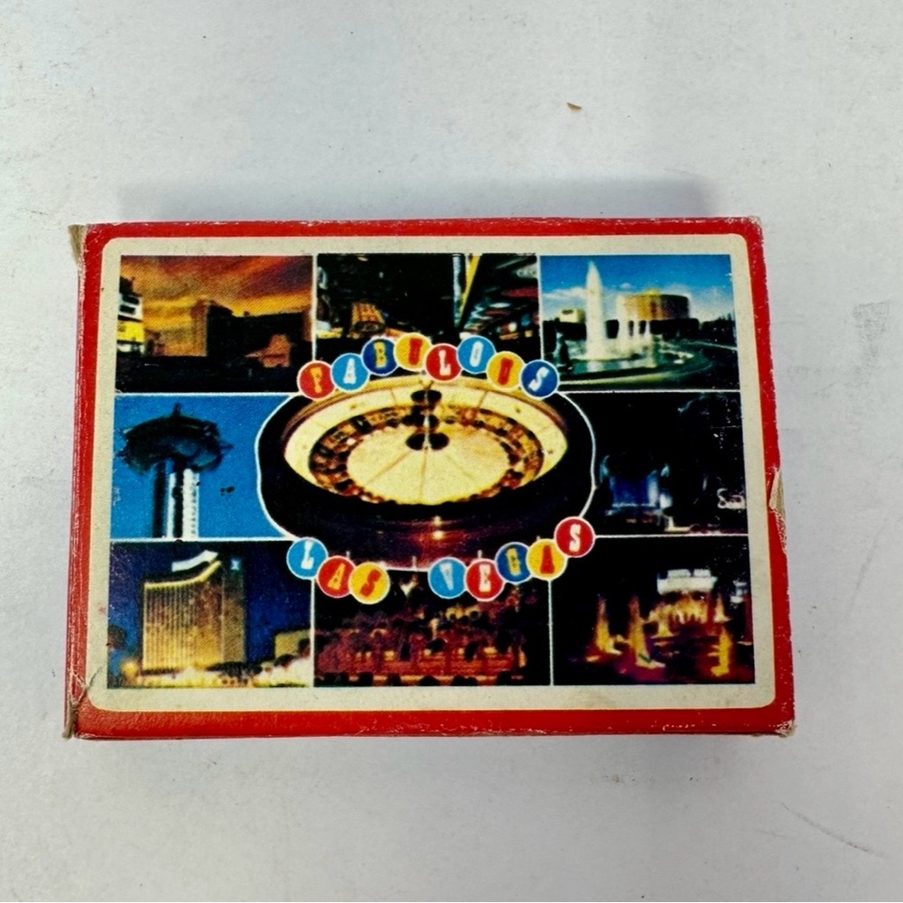 Vintage Fabulous Las Vegas Playing‎ Card Deck Nevada Roulette Casinos Strip A0